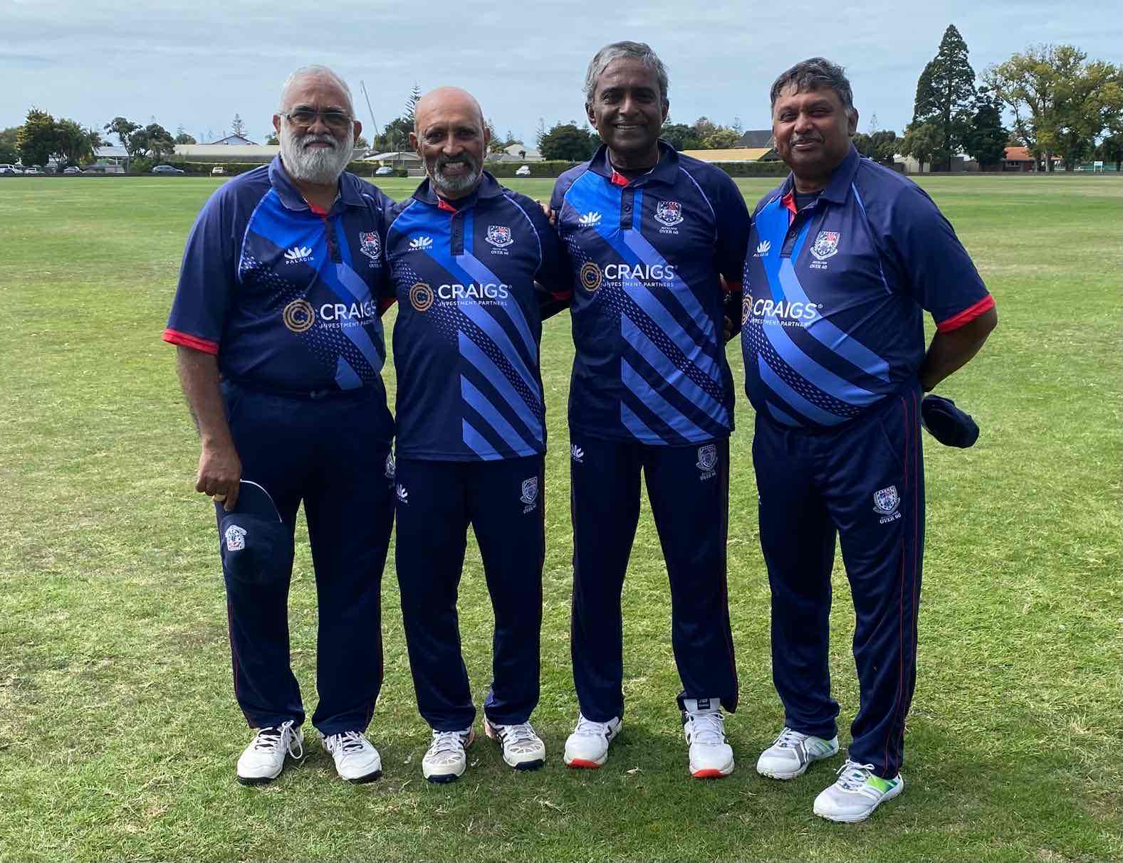 Legends in Napier Playing for Auckland Over 60 Team