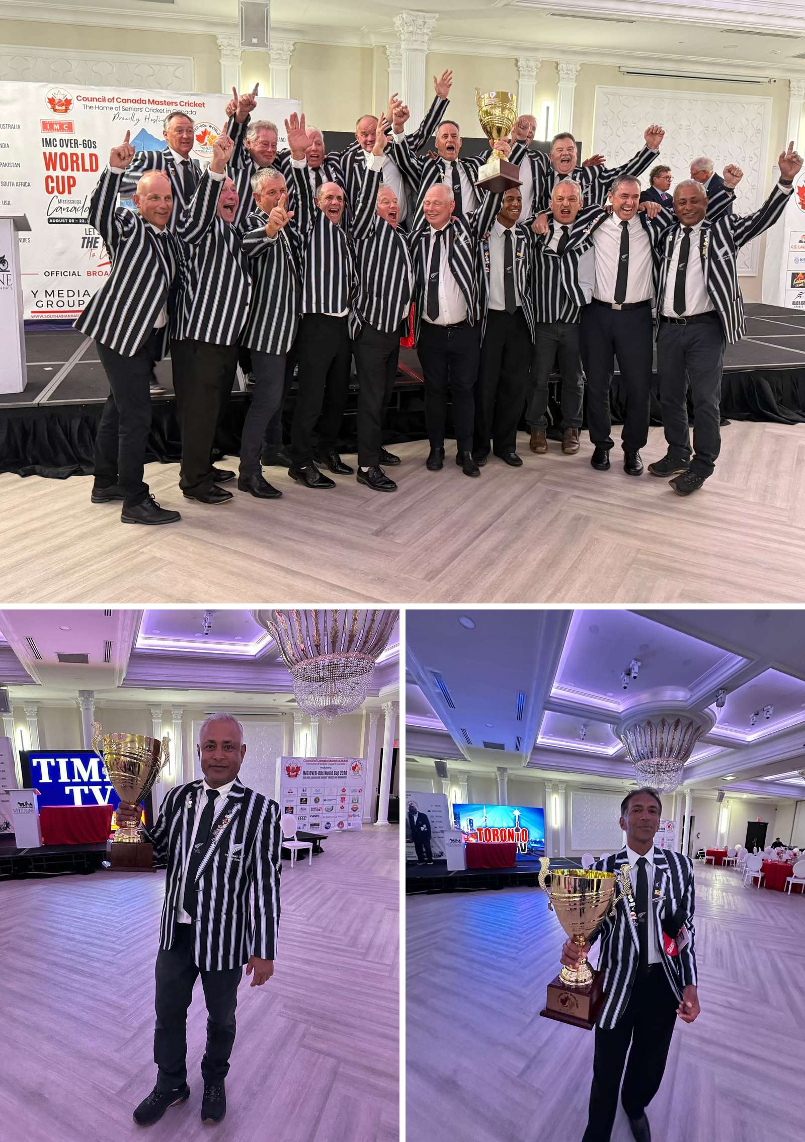 Congratulations to the New Zealand Over 60s, Joint World Cup Champions